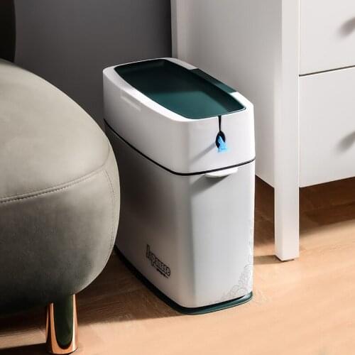New Product Automatic Packaging Trash Can with Bag Pull-out Household Living Room Lid