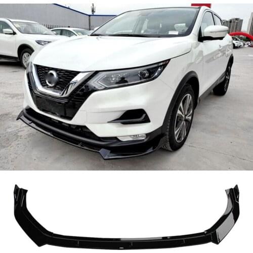 Applicable To For Nissan Qashqai Spoiler Accessories Three Piece Car Front Bumper Split Lip Body Kit Modification 2019-2021