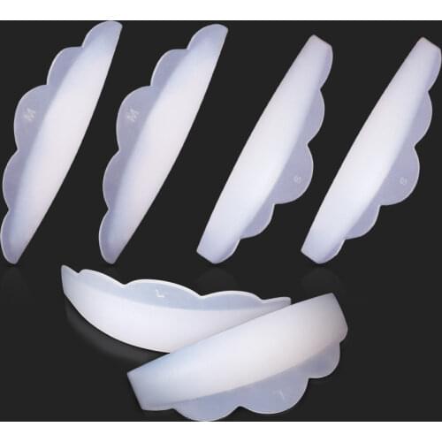 6 Pairs Silicone Eyelash Perm Pad Recycling Lashes Rods Shield Lifting 3D Eyelash Curler Accessories Applicator Tools