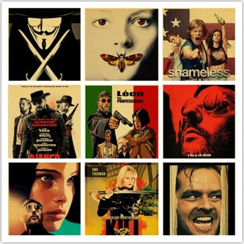 Retro Poster Classic Movie Kill Bill/Fighting Club Poster DIY Diamond Painting Decoration Diamond Embroidery Art Painting Gift