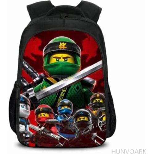 16 inch Boys Games Ninjago Backpack Children Teenagers School Bags Girls Boys Children Primary Schoolbag Kids Cartoon Bookbag