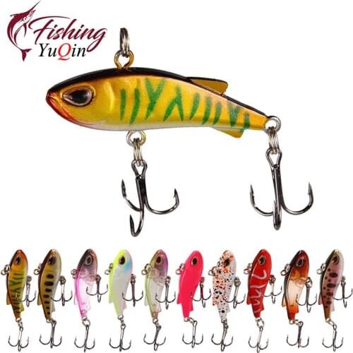 Sinking Mini VIB Fishing Lure 4cm 4g Vibration Artificial Baits Winter Ice Fishing Wobblers Bass Crankbait Fishing Tackle