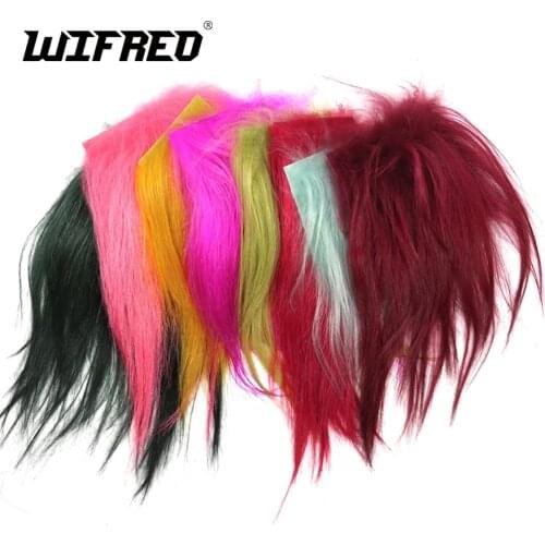 Wifreo Natural Fly Tying Material Cashmere Goat Hair For Streamer Flies Saltwater Fishing Lures Shadow Flies And Dog Tube Fly