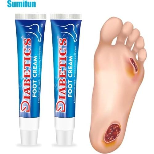 20g 1Pc Sumifun Diabetic Foot Cream Herbal Medical Diabetic Foot Care Cream Itch Relief Moisturizing for Chapped or Sracked Skin