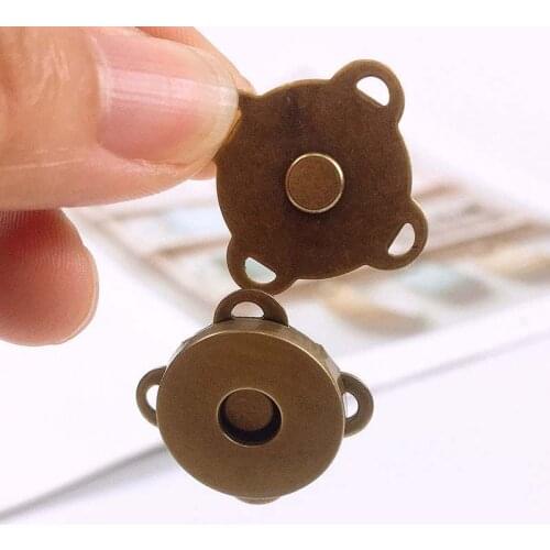 200sets 14mm 18mm Blossom Shape Magnetic Snap Button for Bag Handbag Sewing