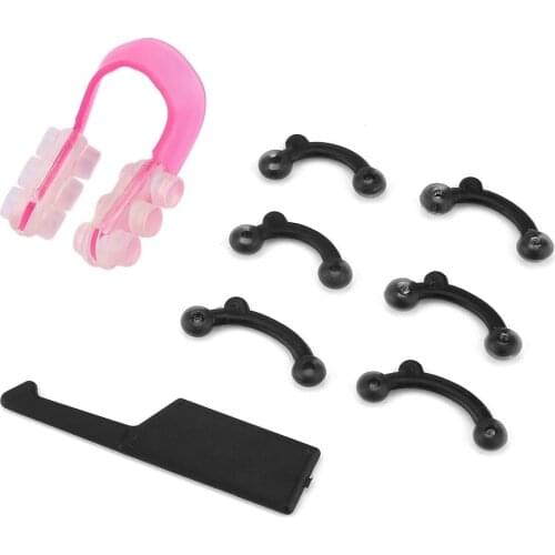 3PCS/Set Nose Clipper Bridge Straightening Nose Up Lifting Shaper Nose Shaping Clip Nose Massager Makeup Tool