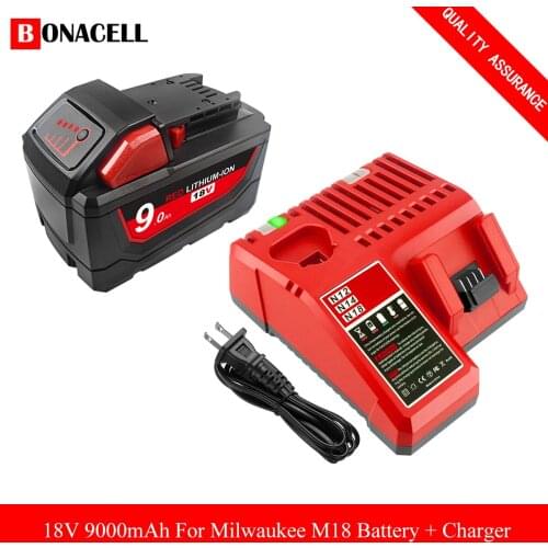 Milwaukee 48-11-1852 M18 REDLITHIUM XC 6.0Ah Extended Capacity Battery for Milwaukee 48-11-1850 48-11-1840 Cordless Power Tools