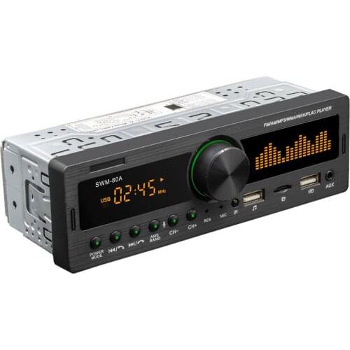 New Bluetooth Autoradio Car Stereo Radio FM Aux Input Receiver SD USB 12V In-dash 1 Din Car MP3 Multimedia Player With GPS