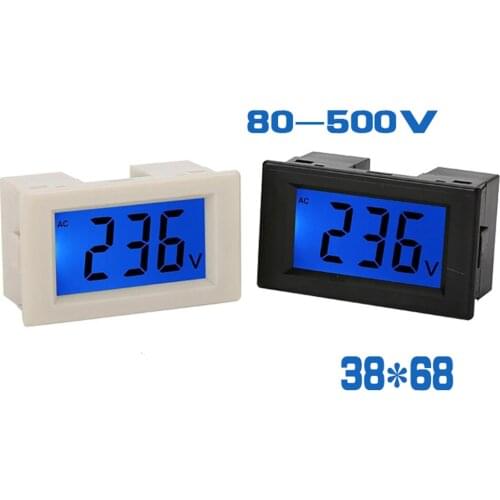 D85-20 120 miniature liquid crystal AC digital digital display voltage meter 80-500V two-wire direct type