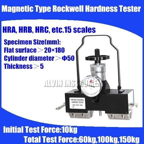 Brand Genuine PHR-100X Magnetic Type Rockwell Hardness Tester Accuracy Meets the requirement of ISO 6508 HRA, HRB, HRC, etc
