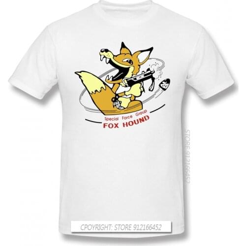 Men Metal Gear Solid Solid Snake Diane Game T-Shirt Funny Tops Foxhound Pure Cotton Tee Harajuku TShirt