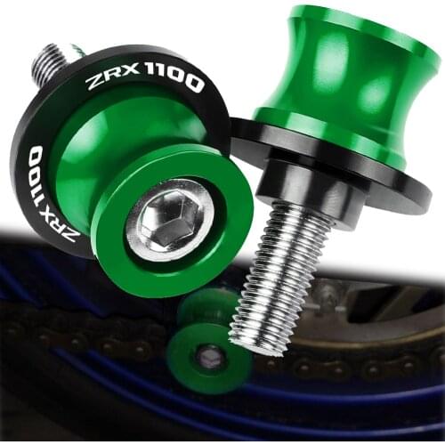 Motorcycle Swingarm Spools 10MM Stand Screws CNC Aluminum Accessories For Kawasaki ZRX1100 ZRX 1100 1997-2001 2000 1999 1998