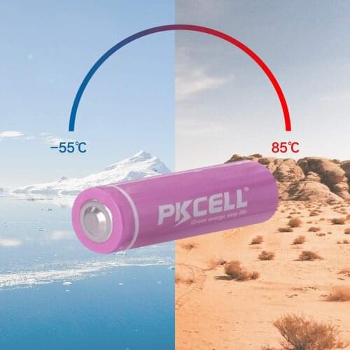 5PCS PKCELL CR14505 14505 3V AA LiMnO2 Lithium Battery 1400mAh aa size batteria for camera, Medical equipment,Lamp,Radio