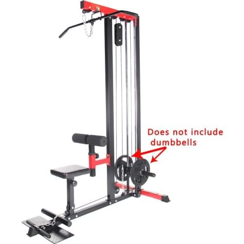 LRM501 Lat & Row Machine Home High Low Pull Lat Pull Down High Pully Waist Back Shoulder Muscle Comprehensive Fitness Equipment