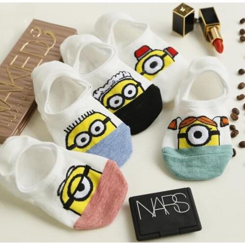 2021 summer fashion cotton cartoon thin section animal lady boat socks kawaii girls socks comfortable non-slip funny slaves sock