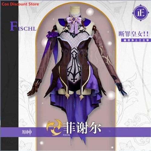 ​Genshin Impact Cosplay Fischl Cosplay Costume Game Full Set Of Clothes 2021 New