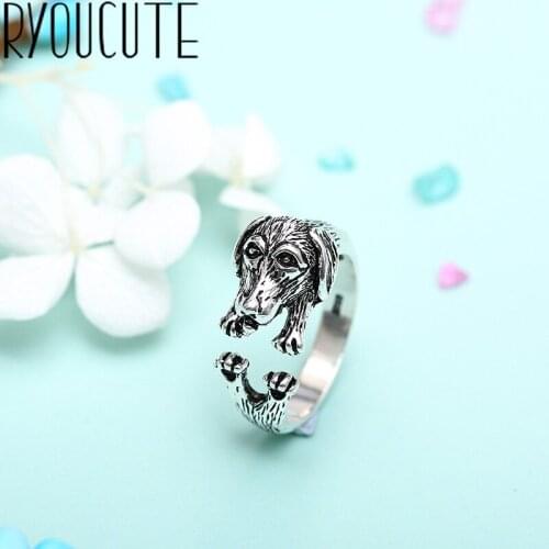 New Dog Rings For Women Open Rings Brand Female Jewelry Valentines Day Gift