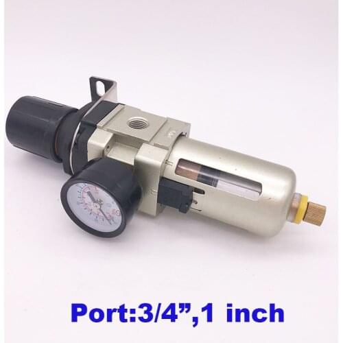 Pneumatic SMC type air filter and pressure regulator unit AW5000-10/06 1 inch 3/4" BSP Automatic Manual drain air treatment
