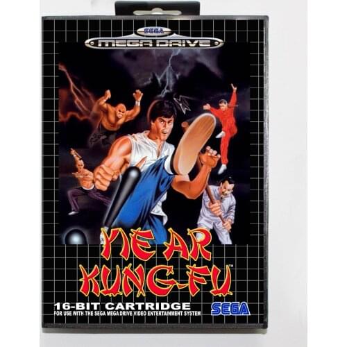 Yie Ar Kung Fu 16 bit MD Game Card With Retail Box For Sega Mega Drive For Genesis