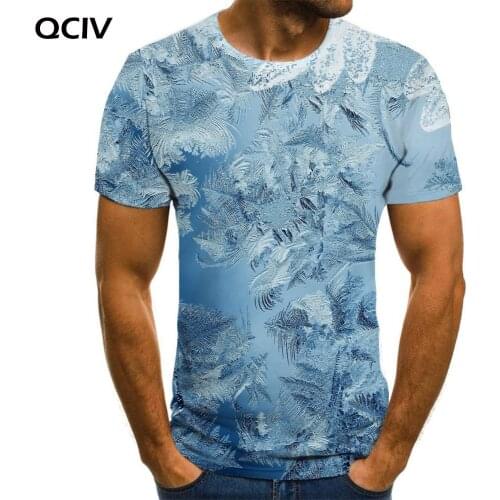 QCIV Leaves T-shirt Men Psychedelic Funny T shirts Cool T-shirts 3d Harajuku Anime Clothes Short Sleeve T shirts Fashion Slim