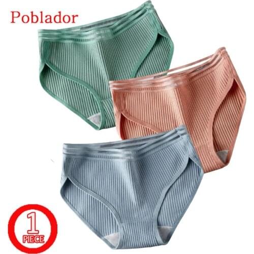 Sexy Hollow Striped Womens Cotton Panties Low Waist Solid Soft Skin-Friendly Female Briefs Comfortable Breathable Lady Lingerie