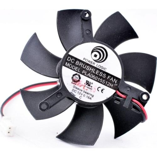 Brand new original power POWER LOGIC PLA06015S12H 12V 0.16A graphics card single leaf cooling fan