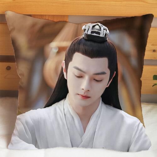 Ancient Love Poetry Qiangu Juecheng Xu Kai Zhou Dongyu Double-sided Throw Pillow Sofa Cushion 35x35cm 45x45cm Home Decor