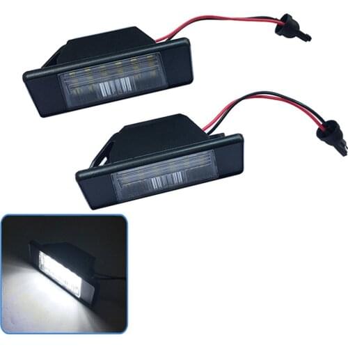 2pcs/set License Plate Light Lamp Housing Parking Light Car Modification Replacement Part For Nissan X-Trail Q50