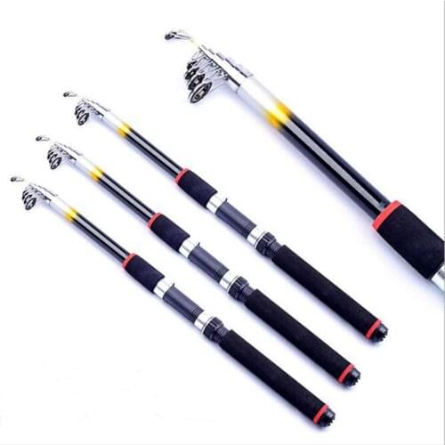 Telescopic FRP Hard 2.1M 2.4M 2.7M 3.0M 3.6M Portable Spinning Hand Fishing Tackle Sea Ocean RodS