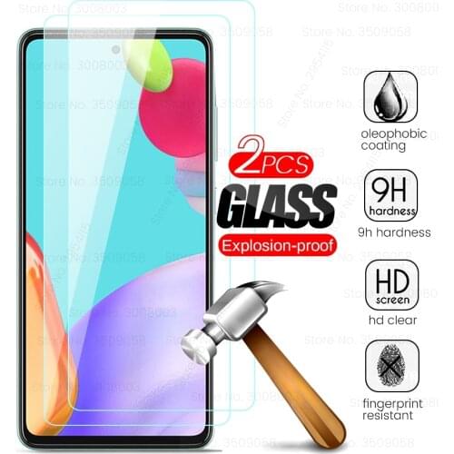 Samung a 52 glass 2pcs protective tempered glass for samsung galaxy a52 4g/5g smartphone screen protector safty armor film cover