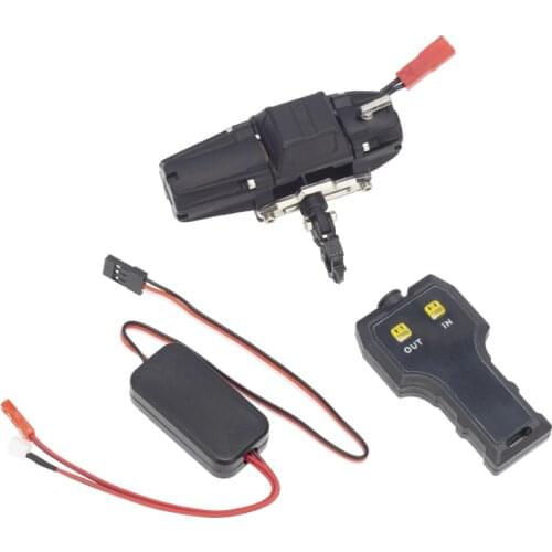 1:10 Metal Electric Winch Single Motor Winch & Controller for 1/10 TRX4 90046 D90 RC Car Accessories