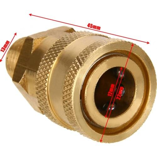 1pc 1/4" Male (MNPT) High Pressure Washer Brass Quick Connect Coupler Converter For Hot Cold Power Washers Connector Fittings