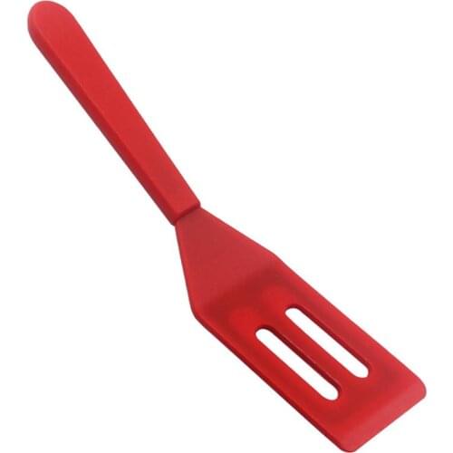 Kapmore 1pc Slotted Cooking Spatula Silicone Heat-Resistant Kitchen Turner Cooking Utensil Kitchen Cooking Accessories BBQ Tppls