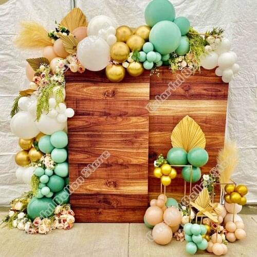 118pcs Birthday Party Wedding Avocado Green Latex Balloon Arch Kit Pearl White Balloon Garland Baby Shower Celebration Decor