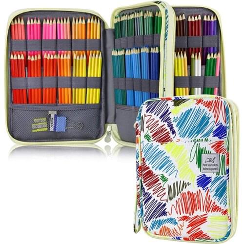 192 Holes Pencil Case School Pencilcase for Girls Boys Penal Cute Cat Stationery Pen Bag Kit Large Cartridge Box Supplies Pouch