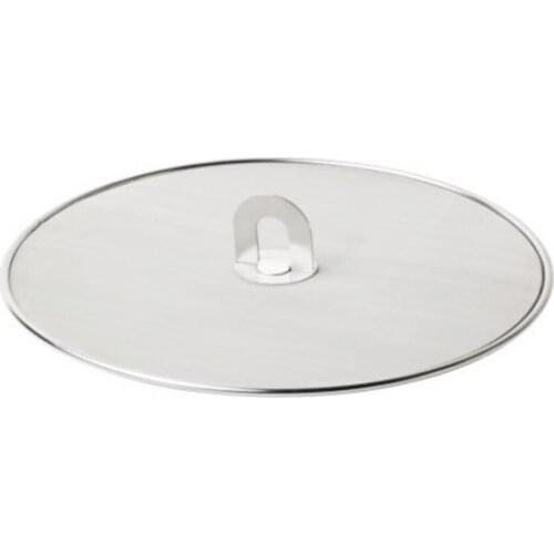 2 Pieces Grease Splatter Screen Pan Cover Stainless Steel Frying Pan Fine Mesh Stops Stove Oil Guard Pot Lid