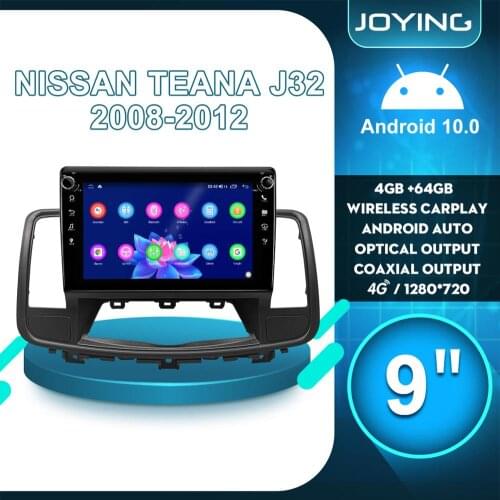 9" Central Multimedia 1 Din Radio Android 10 Car Stereo Autoradio GPS Head Unit Rear View Camera For Nissan Teana J32 2008 2012