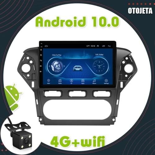 Car Radio Android 10.0 Auto Stereo Multimedia Recorder For Ford S-Max S Max 2007 2008 GPS Navi Navigation WiFi Car DVD Player