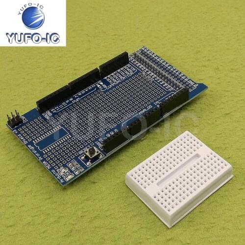 Free Ship 1PCS Mega protoshield V3 Prototype Board wan yong ban (Including Breadboard)