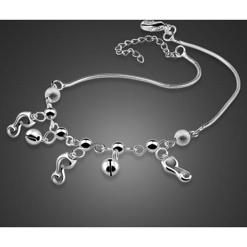 Fashion cat bell Ankle Bracelet 100% 925 Sterling Silver Foot Beach Anklets Bohemia Women Barefoot Jewelry Summer Gift
