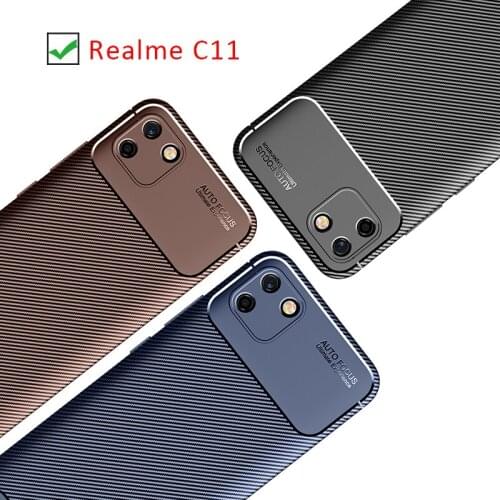 Case on realme c11 bumper cover for oppo realmi c 11 11c realmec11 protective phone coque back bag silicone matte soft tpu armor