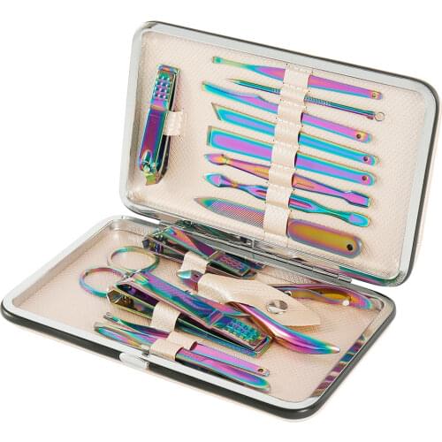 Manicure Set Pedicure Sets Nail Clipper Stainless Steel Professional Nail Cutter Tools with Travel Case Kit Tools Nail Cut