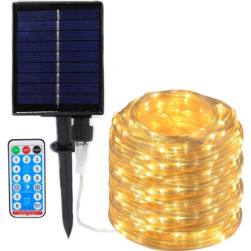 Solar Powered Strip Lights Waterproof Lights Wedding Christmas LED Garland 10-100 Meter For Garden Street Tree Home Decoration