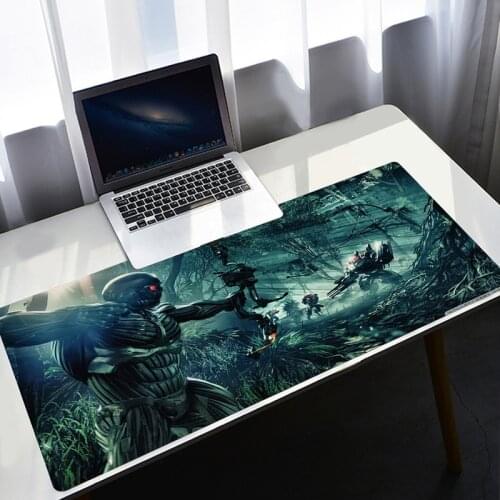 Crysis 3 Gaming Keyboard Mousepad Large Speed Office Computer Accessories Desk Mat XL XXL Anime Cute Mouse Pad Pc Gamer Complete