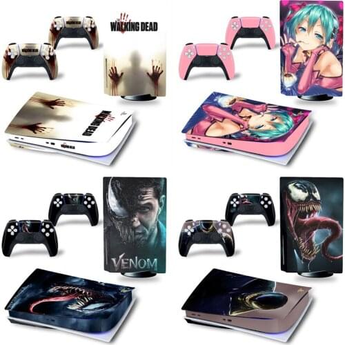 Camouflage Vinyl Decal Skin Sticker For PS5 Disk Controller Playstation5 Console Case controller skin sticker