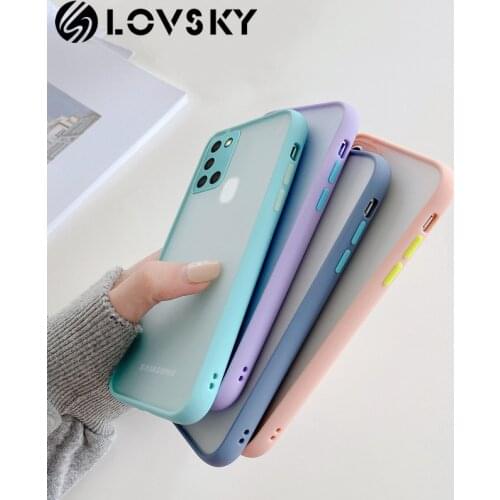 Matte Translucent Shockproof Cover For Xiaomi 11 Redmi Note 9S 9T K20 Note 7 8 Pro Mi 8 9 10 Lite CC9E CC9 10T Pro POCO X3 Case