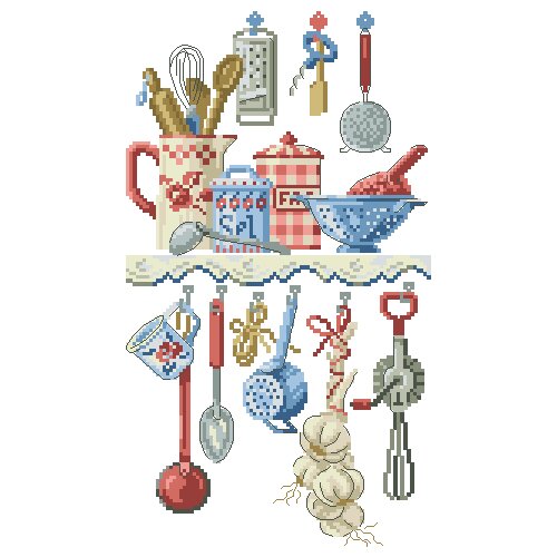 Lovely kit 19-20 Cross stitch Handmade 14CT Counted Canvas DIY,Cross-stitch kits,Embroidery Flower kitchen supplies 27-39