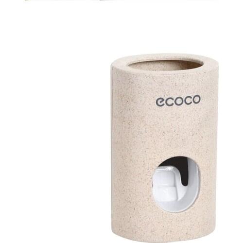Wall-mounted dustproof toothpaste squeezer automatic toothpaste dispenser non-toxic cache straw toothpaste holder household