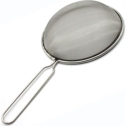 Stainless Steel Colander Strainer Vegetable Residue Oil Mesh Colander Kitchen Strainer Cooking Accessories