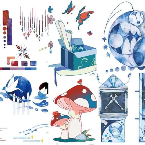 New 2021 The Magic Night Journal Materials Washi Tape